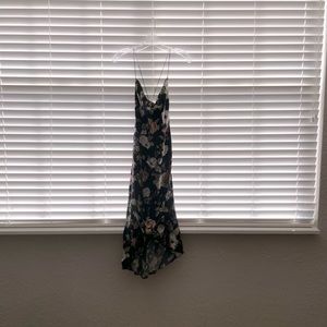 Alice and Olivia Navy Floral Strappy Dress